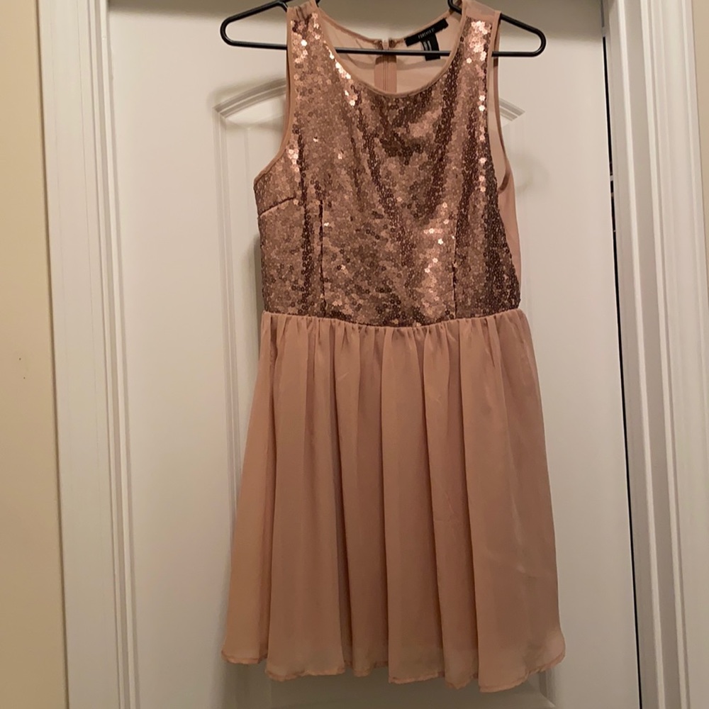 Rose Gold sequin dress